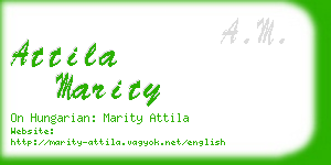 attila marity business card
